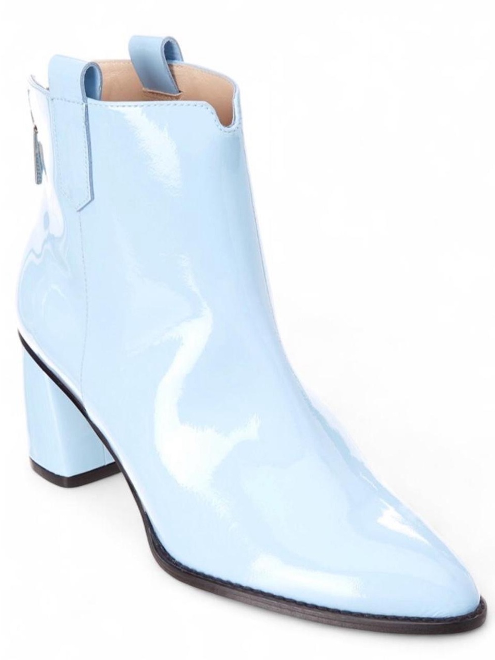Stuart Weitzman Light Blue Patent Ankle Booties